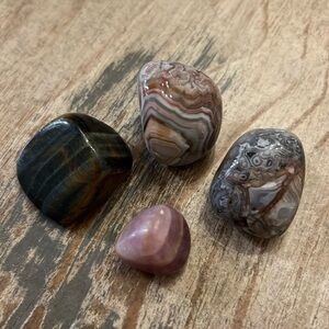 Beautiful stones for healing, protection, energy, balance lot 4 natural stones